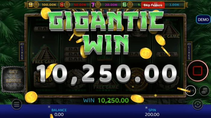 Mayan Madness - grote winst in de bonusmodus